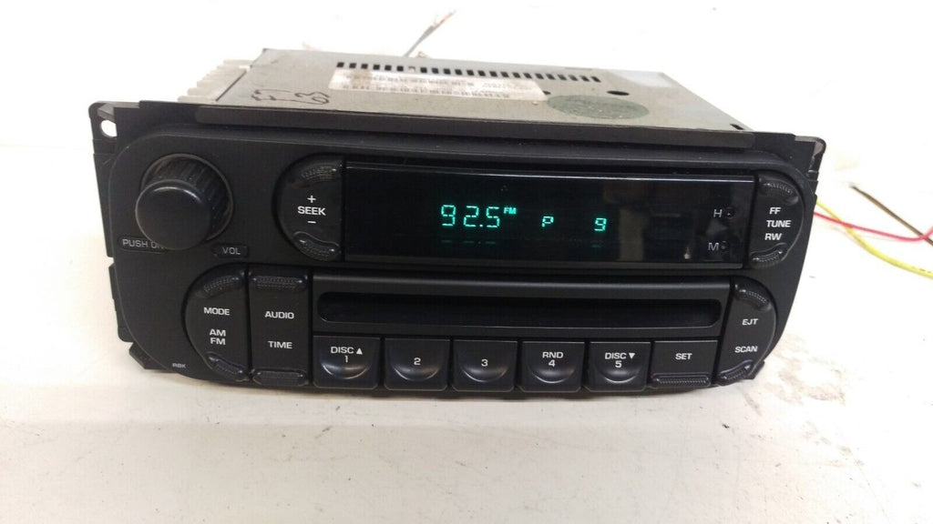 02-07 Dodge Ram Dakota Caravan Chrysler Jeep Dash radio single AM FM CD Player