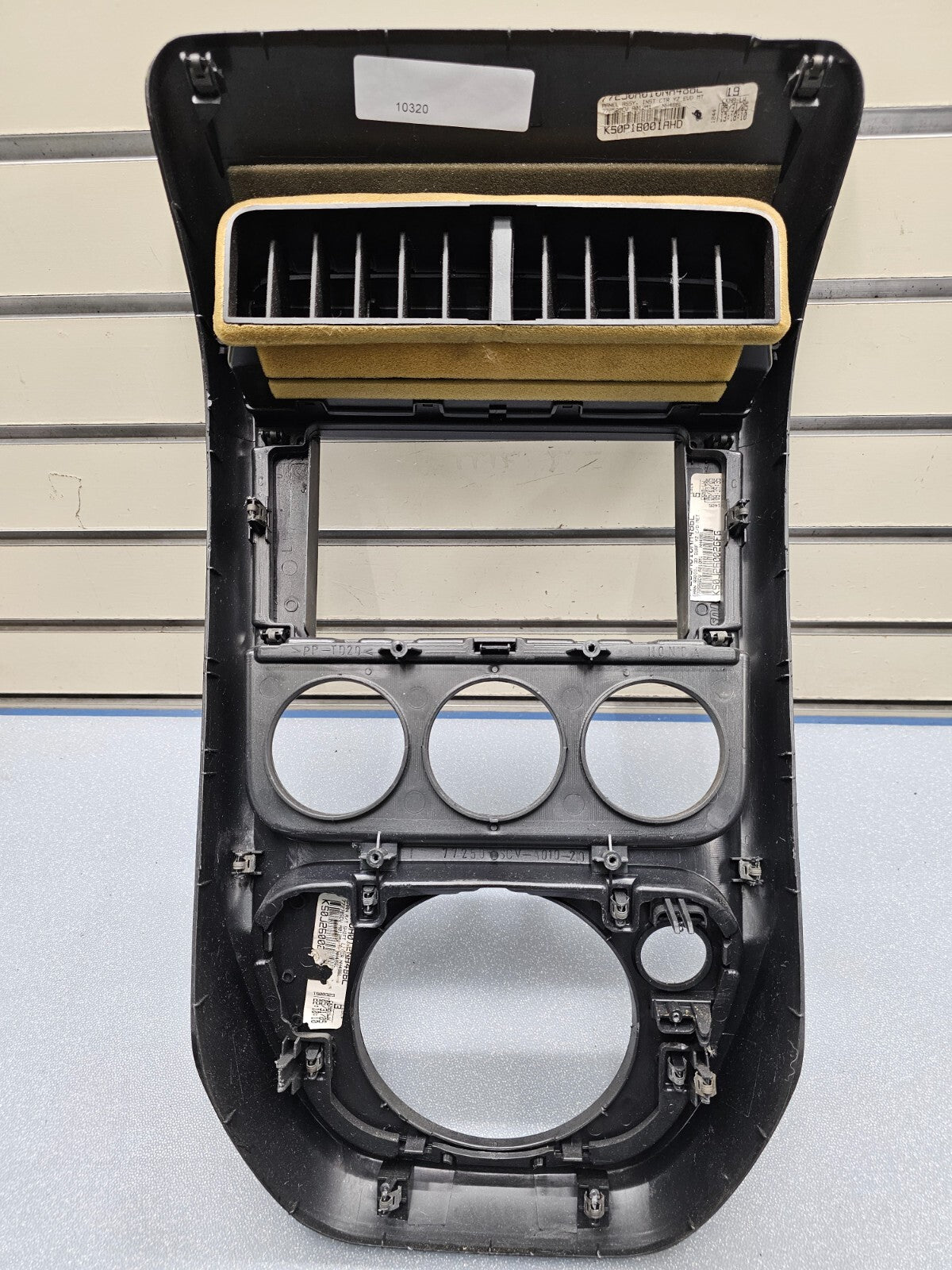 🔥03-06 Element Front Center Dash FM Radio Bezel Trim Panel Climate Silver/Black