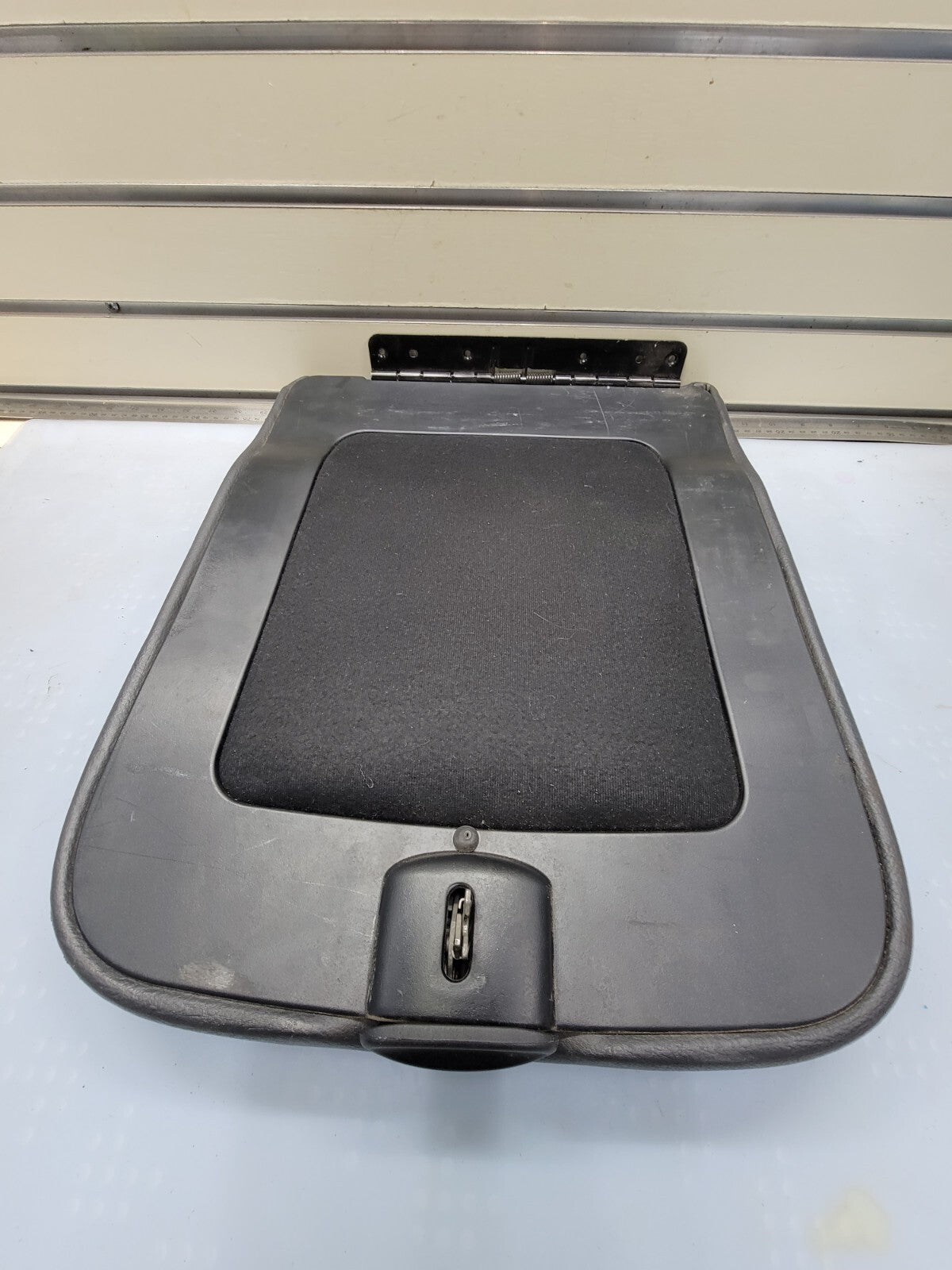 🔥2002-2008 Dodge RAM Center Console Jump Seat ARMREST Cover Lid Leather  BLACK