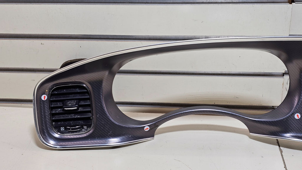 🔥11-14 Charger Dash Radio Speedometer Instrument Cluster Trim Bezel Carbon Blue