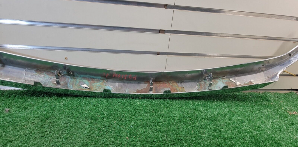 🔥10-12 Ford Fusion Front Top Upper Center Grille Chrome Trim Molding Assembly