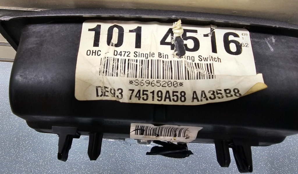 🔥13-19 Lincoln MKT Overhead Console Dome Light Lamp Storage Sunroof Black OEM