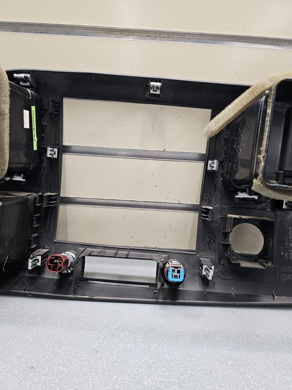 🔥07-14 Silverado SIERRA Center Dash Radio Bezel AC Climate Trim Panel BLACK B6
