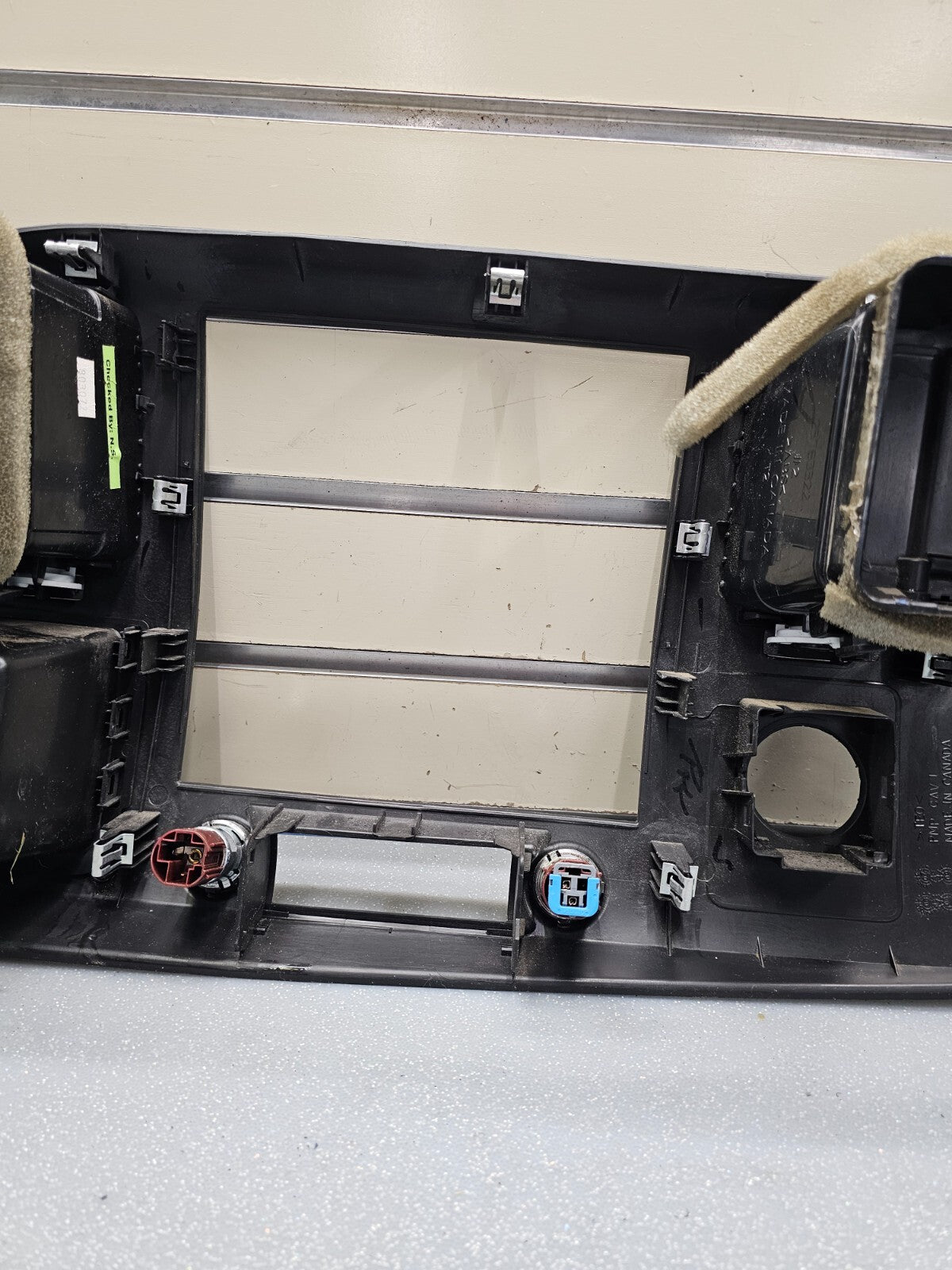 🔥07-14 Silverado SIERRA Center Dash Radio Bezel AC Climate Trim Panel BLACK B6