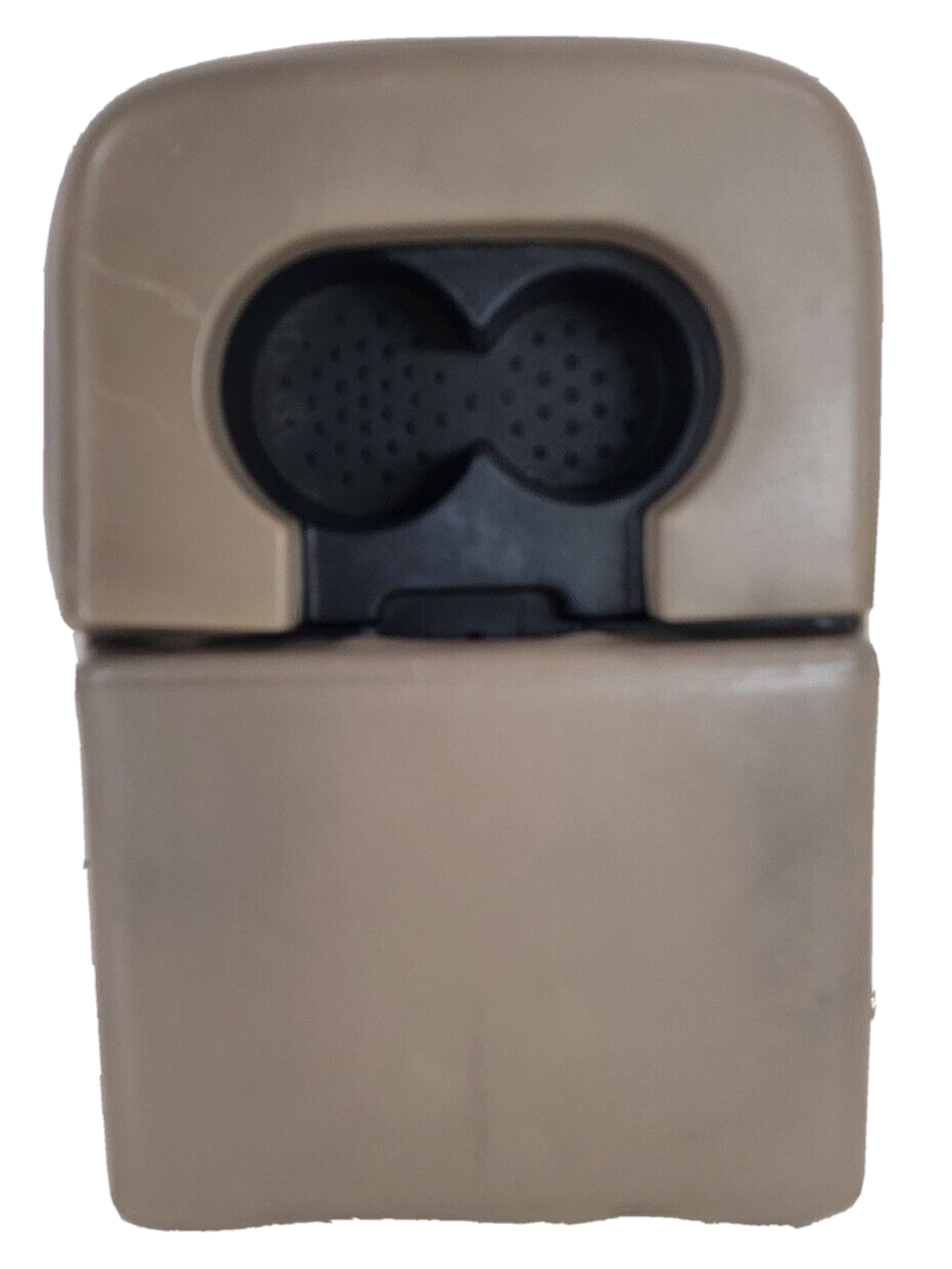 1997-03 Ford F-150 Jump Seat Center Console Armrest Holder Leather Tan JS6
