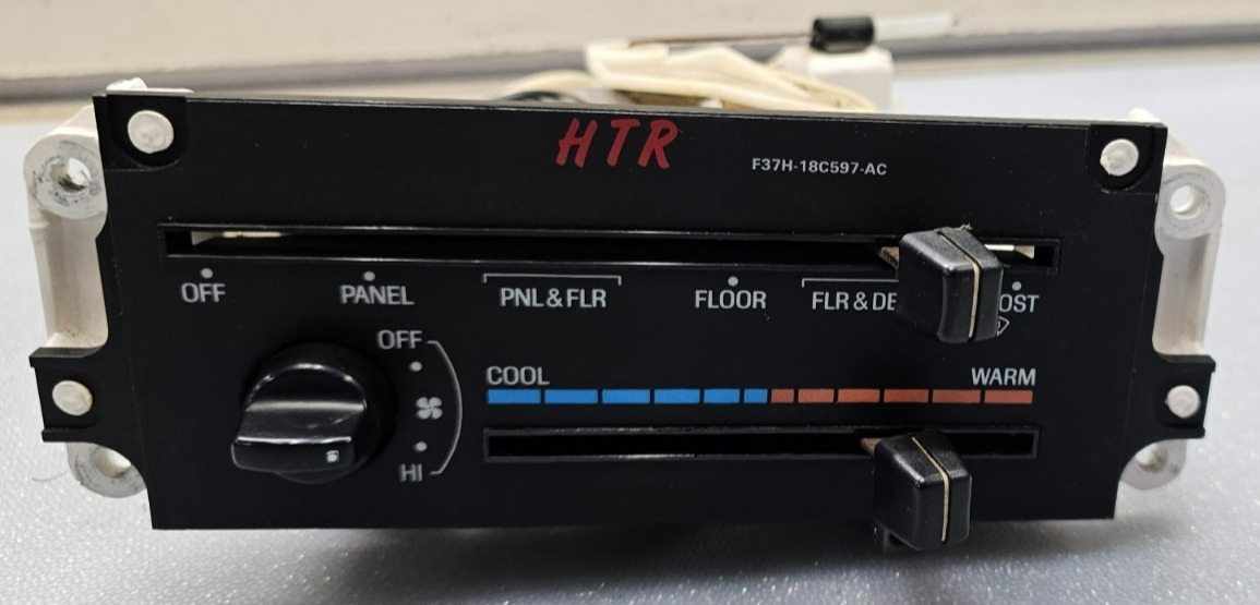 🔥93-94 Ford Ranger Dash AC A/C Heater Temperature Climate Control Black