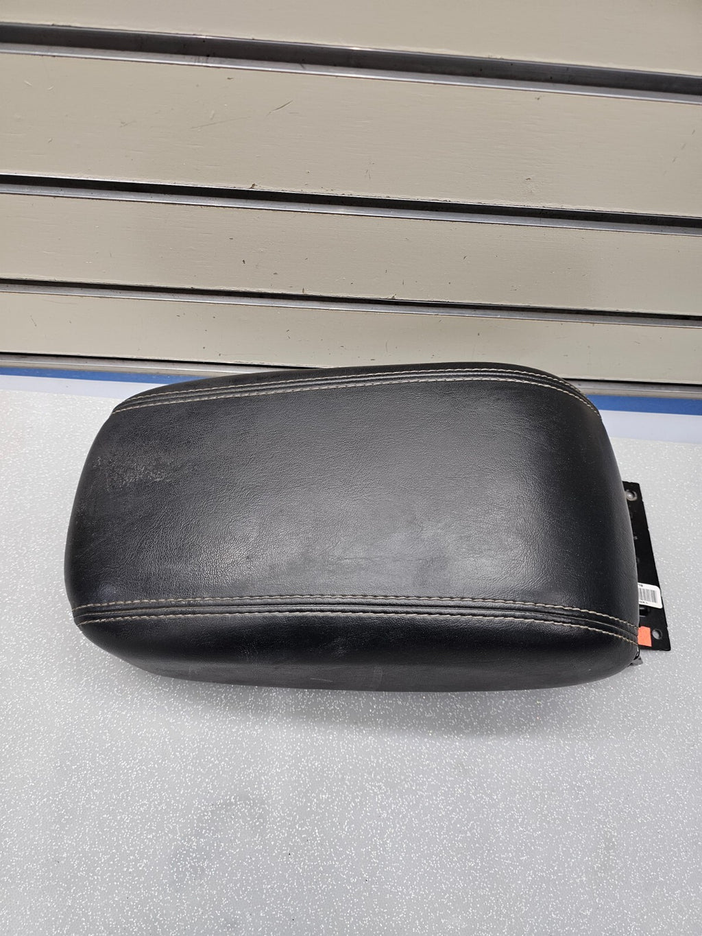 🔥13-16 DODGE DART FRONT CENTER CONSOLE ARM REST LID LEATHER BLACK TOP PAD COVER