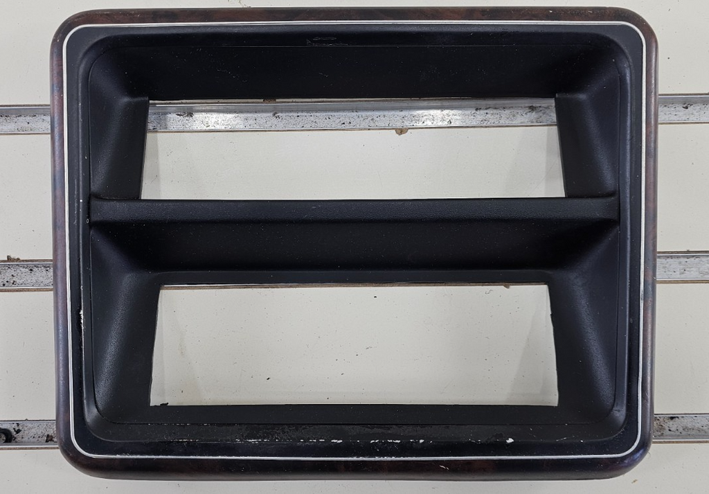 🔥87-91 Ford F150 F250 Bronco Center Dash Radio Stereo Bezel Trim Panel Wood OEM