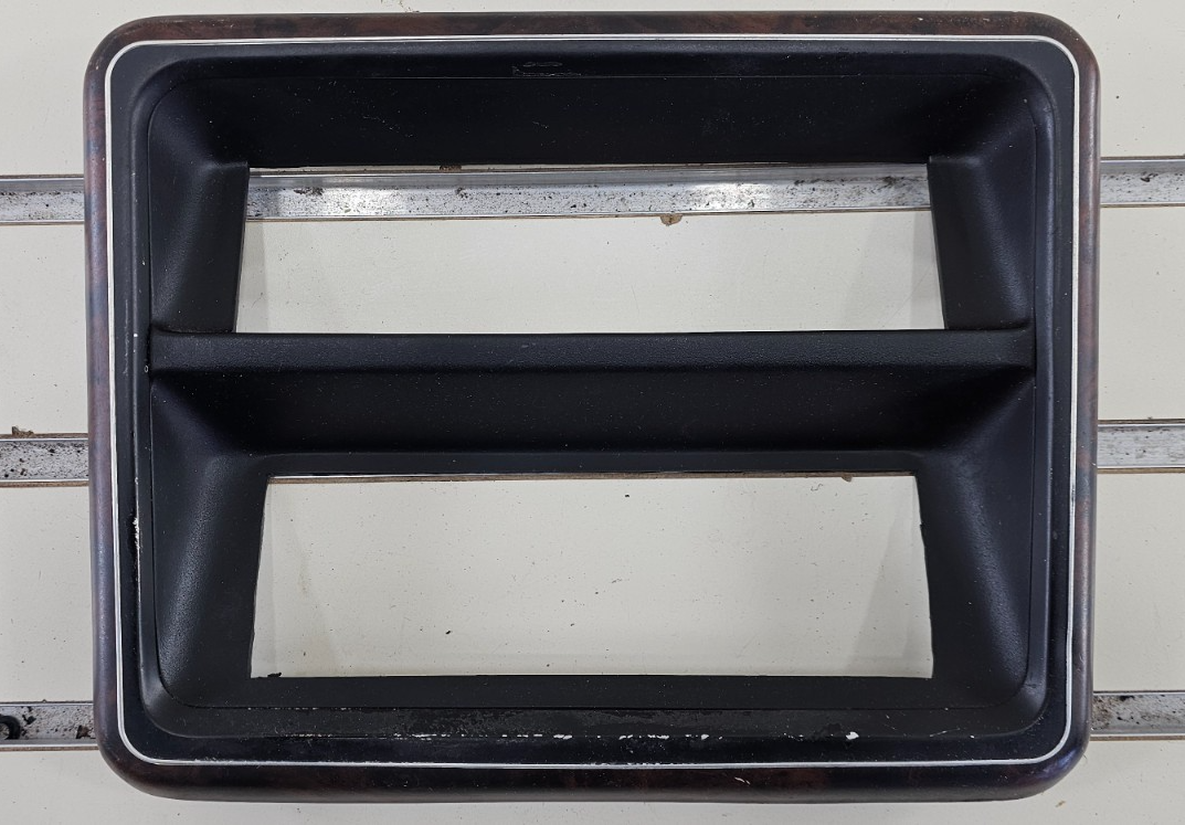 🔥87-91 Ford F150 F250 Bronco Center Dash Radio Stereo Bezel Trim Panel Wood OEM