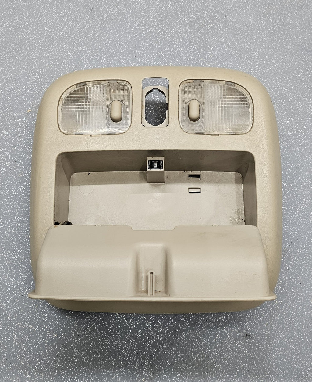 🔥10-12 Fusion Milan MKZ Overhead Console Dome Map Light Lamp Unit Storage TAN