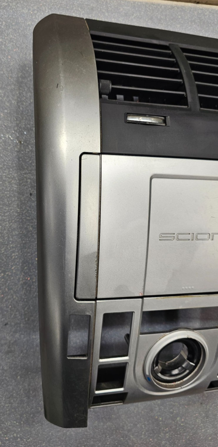 🔥05-10 SCION TC Dash AM FM Radio Stereo Display Climate Bezel Trim Panel SILVER