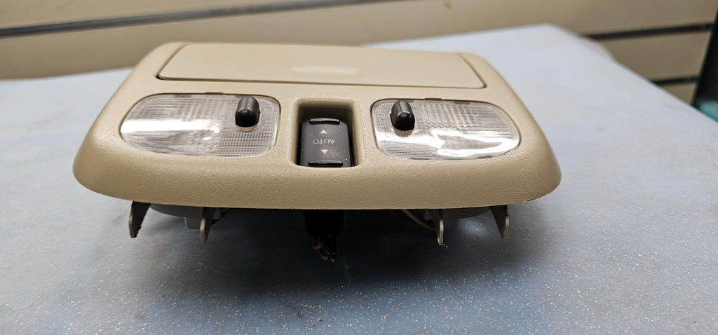 🔥10-12 Fusion Milan MKZ Overhead Console Dome Map Light Lamp Unit Storage TAN