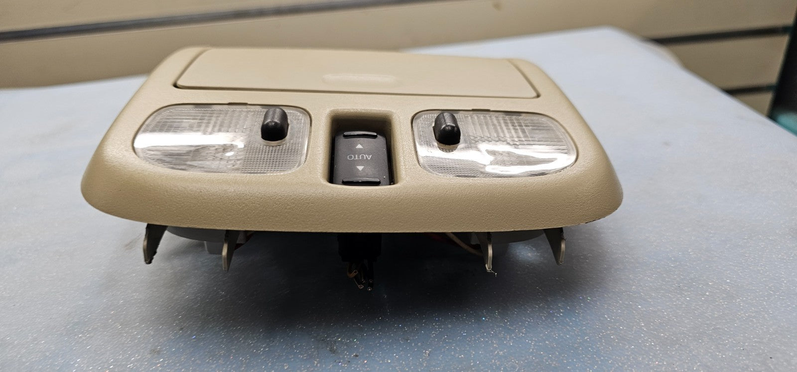 🔥10-12 Fusion Milan MKZ Overhead Console Dome Map Light Lamp Unit Storage TAN