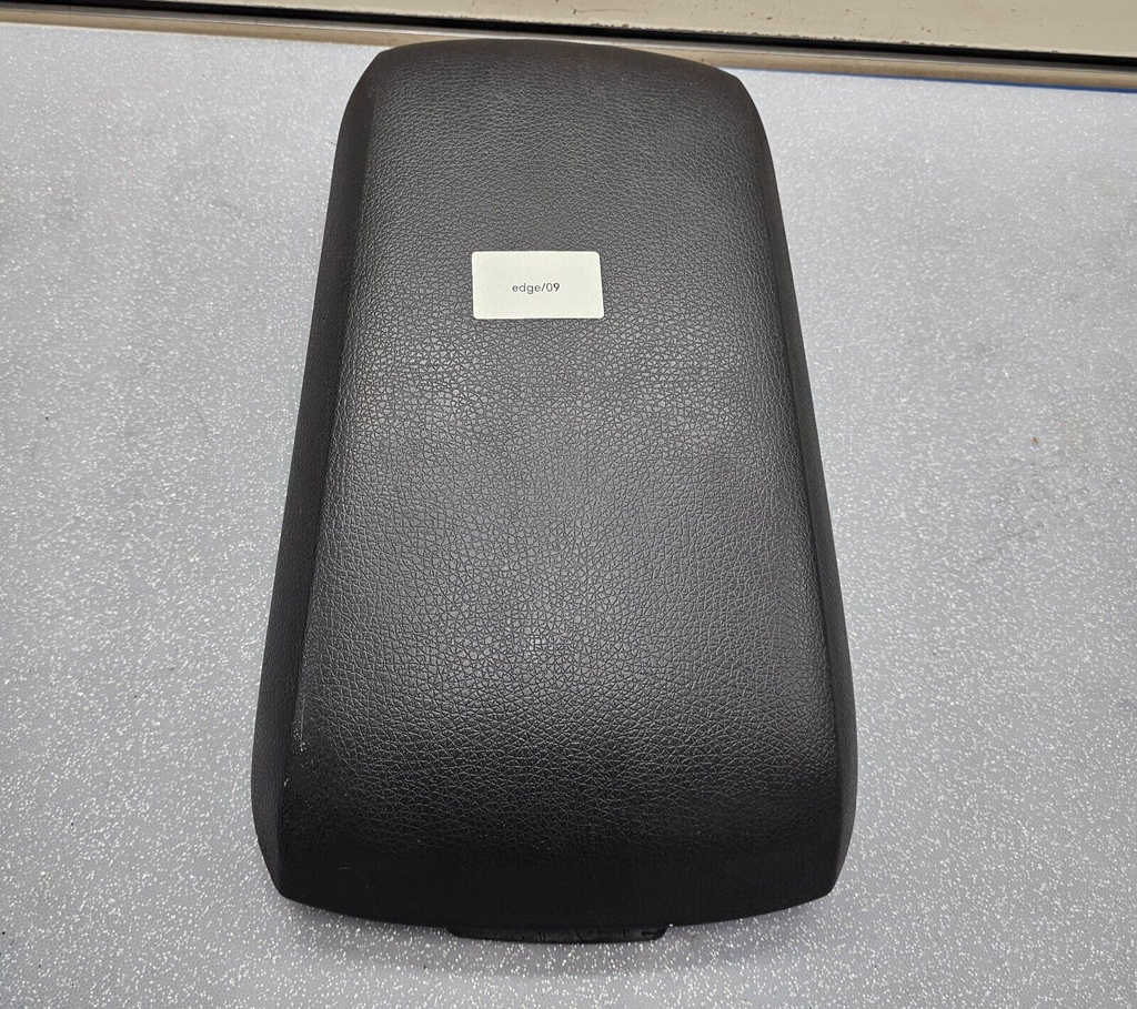 07-10 Edge Front Center Console Lid Leather Armrest Assembly Top Pad Cover Black