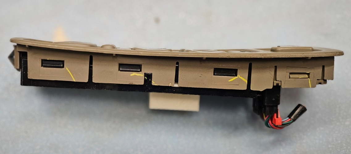 🔥00-03 CADILLAC DEVILLE DRIVER POWER WINDOW MIRROR SEAT HEATER SWITCH PANEL TAN