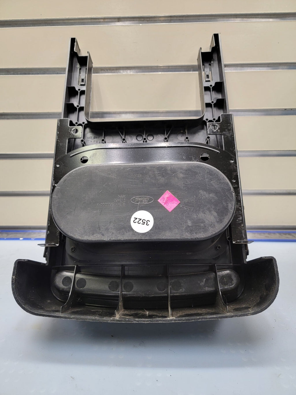 09-14 Ford F-150 under Center Console Jump Seat Armrest Slide Cup Holder OEM
