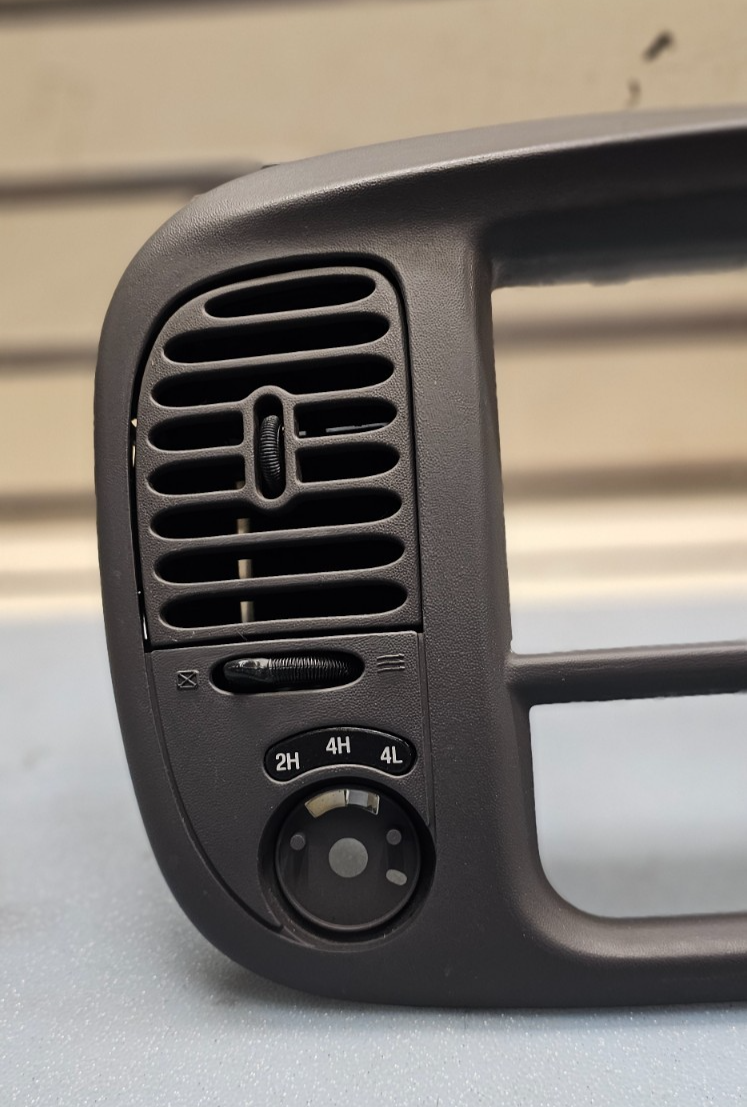 🔥97-03 Ford F150 Center Dash FM Radio Climate Trim Stereo BEZEL Panel Gray B1