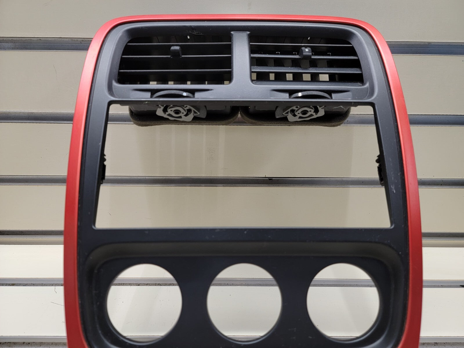 🔥2010-2012 Dodge Caliber Center Dash Radio Bezel Trim Panel red