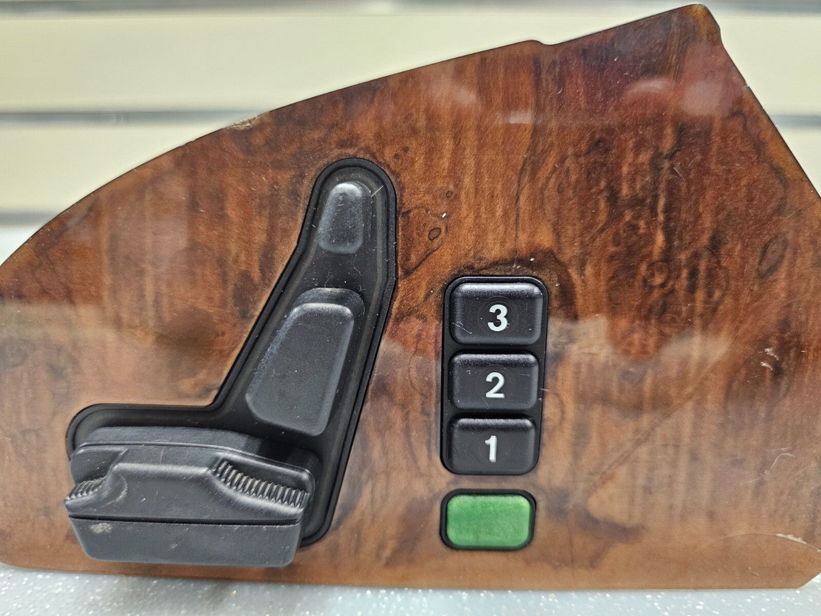 92-99 Mercedes W140 S500 S420 Front Right Passenger Seat Adjustment Switch WOOD