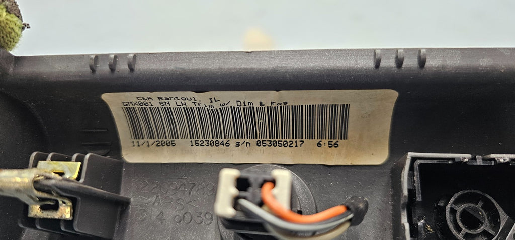 🔥05-10 Chevy Cobalt Pontiac G5 Interior Light Dimmer Switch Gray Trim Silver