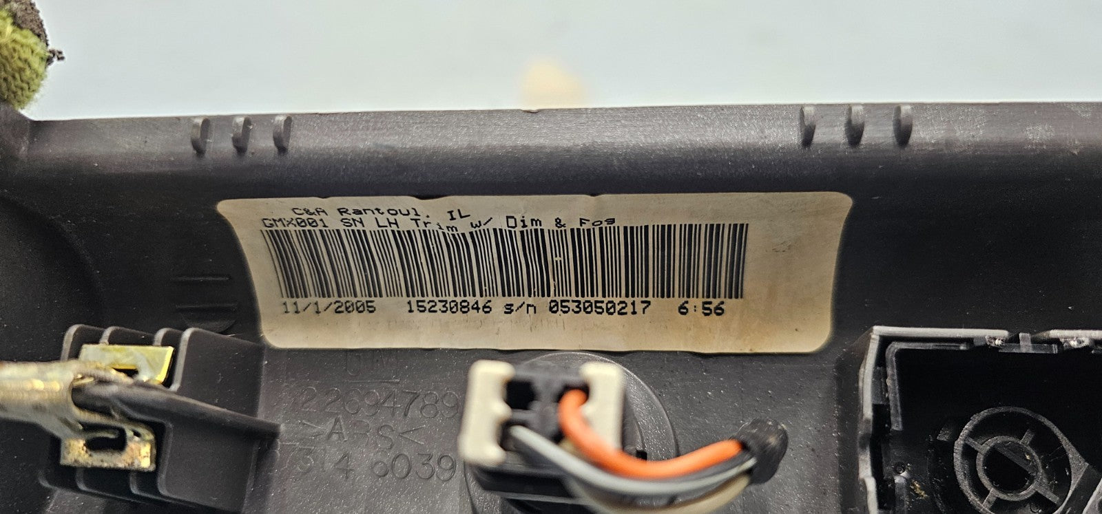 🔥05-10 Chevy Cobalt Pontiac G5 Interior Light Dimmer Switch Gray Trim Silver