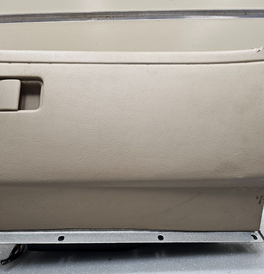 94-99 Buick LeSabre Dash Glove Box Board Lid Storage Compartment Cover Lock Tan