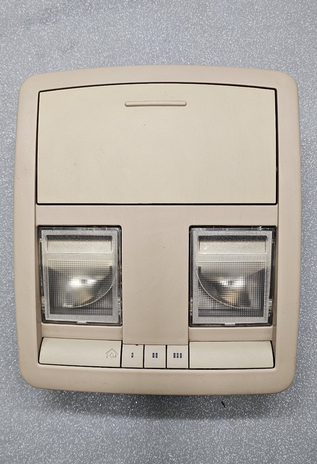 05-07 Dodge Charger 13-18 Challenger Overhead Console Dome Map Light Storage Tan