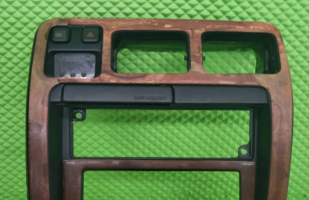 🔥96-99 Toyota 4Runner Center Dash Radio Stereo Display Climate Bezel Wood B56