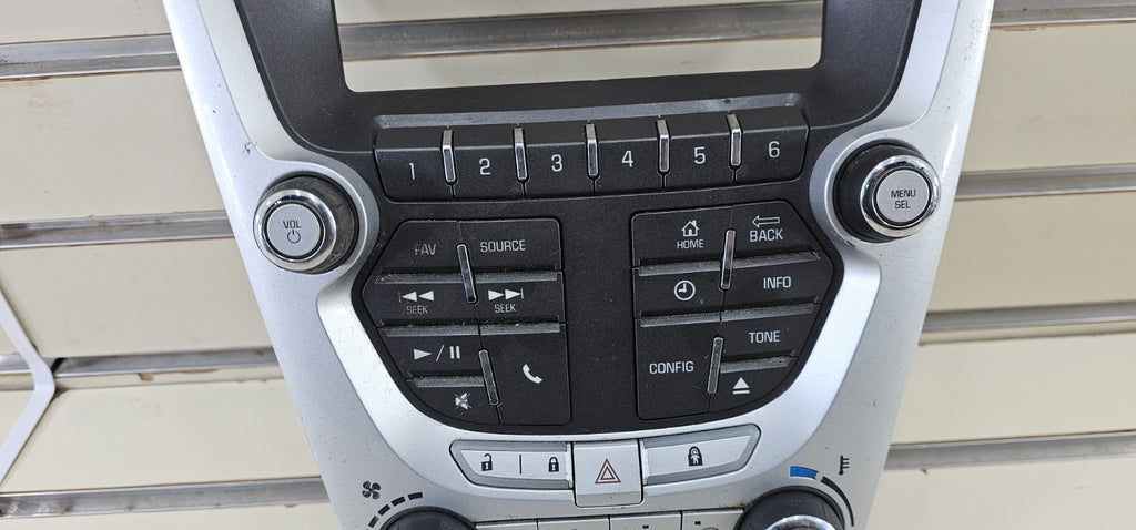 🔥12-15 Equinox Dash Radio Stereo Receiver Bezel Climate Control Panel SILVER