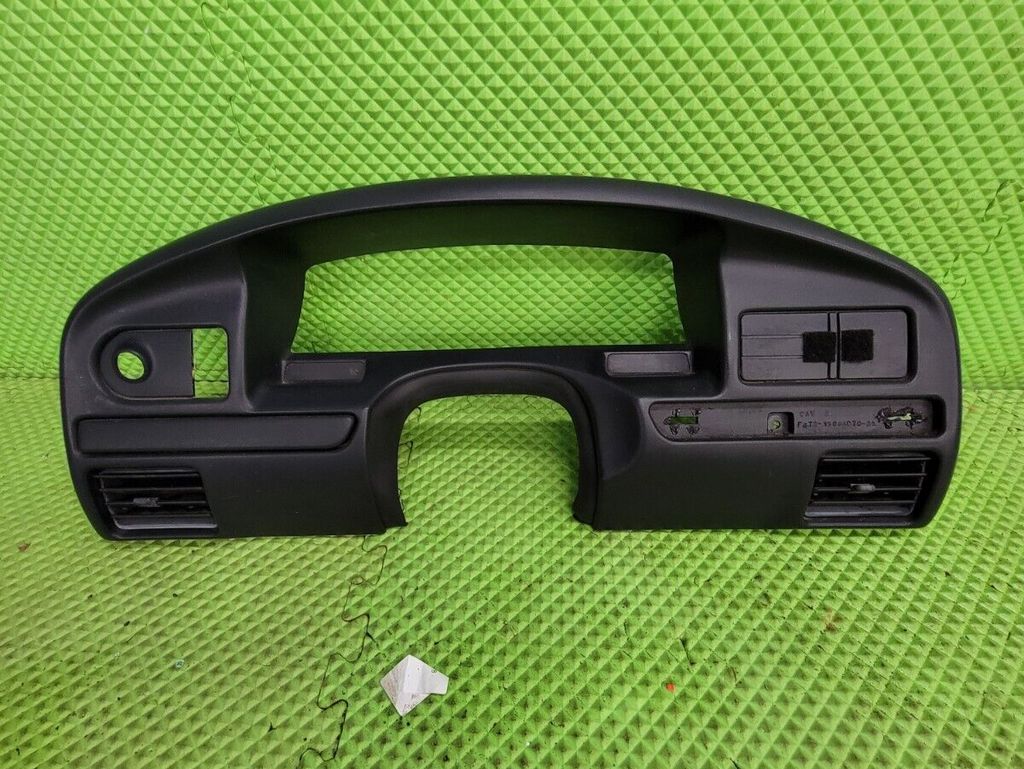 92-96 Ford F150 BRONCO Instrument Cluster Gauge Bezel Dash Trim Panel BLACK C12