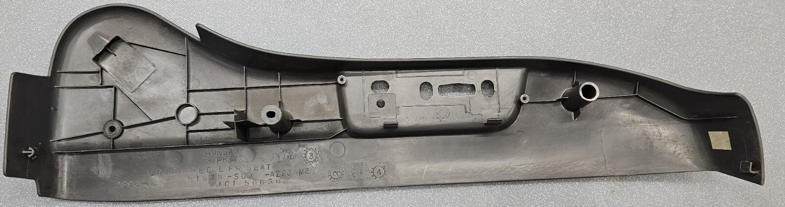 🔥2003-2008 HONDA PILOT GRAY DRIVER RECLINE POWER SEAT COVER TRIM PANEL OEM