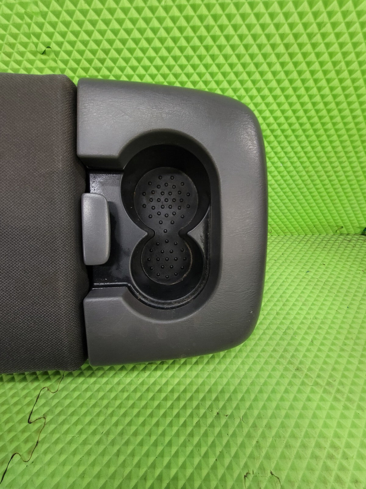 🔥97-03 Ford F-150 Center Console JUMP SEAT Armrest w/2Cup Holder Cloth GRAY JS6