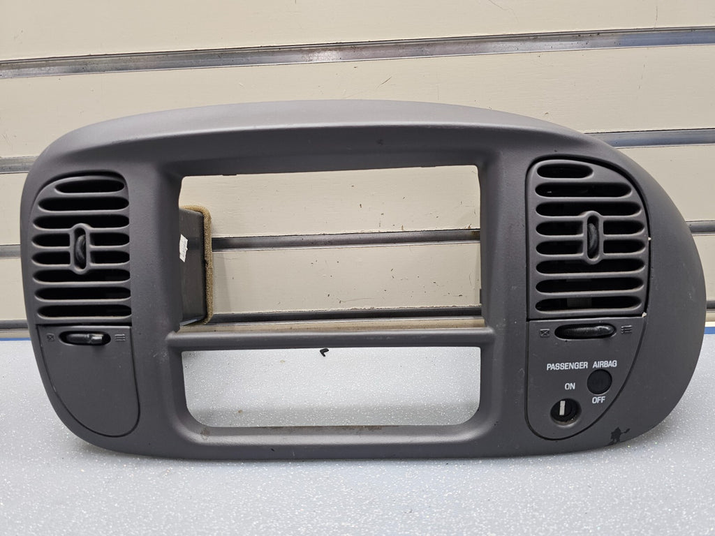 🔥97-03 Ford F150 Center Dash Radio Climate Trim Surround BEZEL Panel Line GRAY