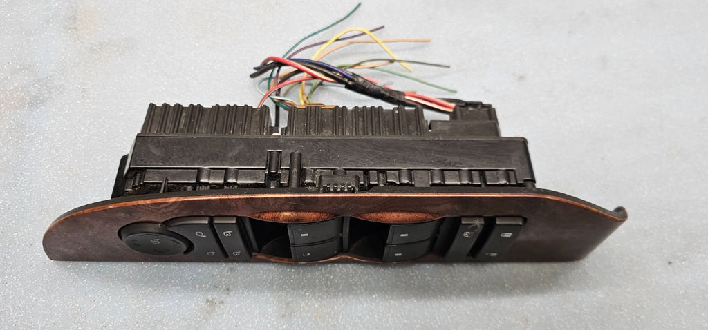 🔥07-14 Tahoe Yukon Suburban Left Driver Door Window Master Power Switch Wood