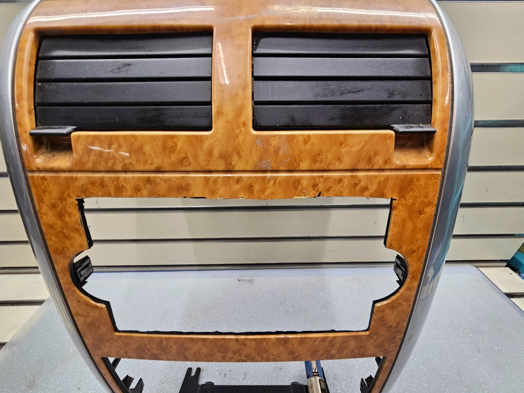 🔥07-09 ASPEN Center Dash 2 DIN RADIO STEREO BEZEL TRIM INSTRUMENT PANEL WOOD