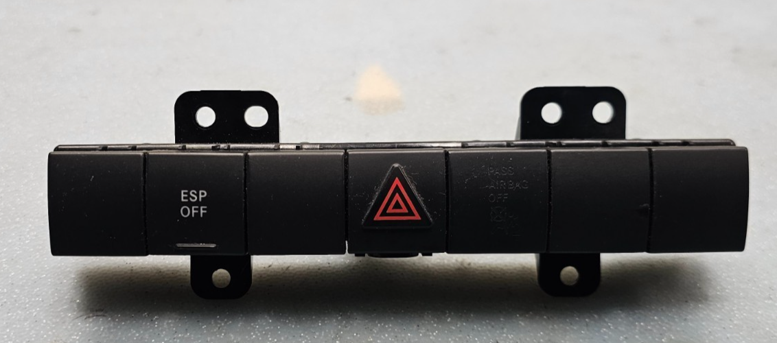🔥11-12 Jeep Liberty Hazard ESP Off Inverter Button Switch BLACK OEM
