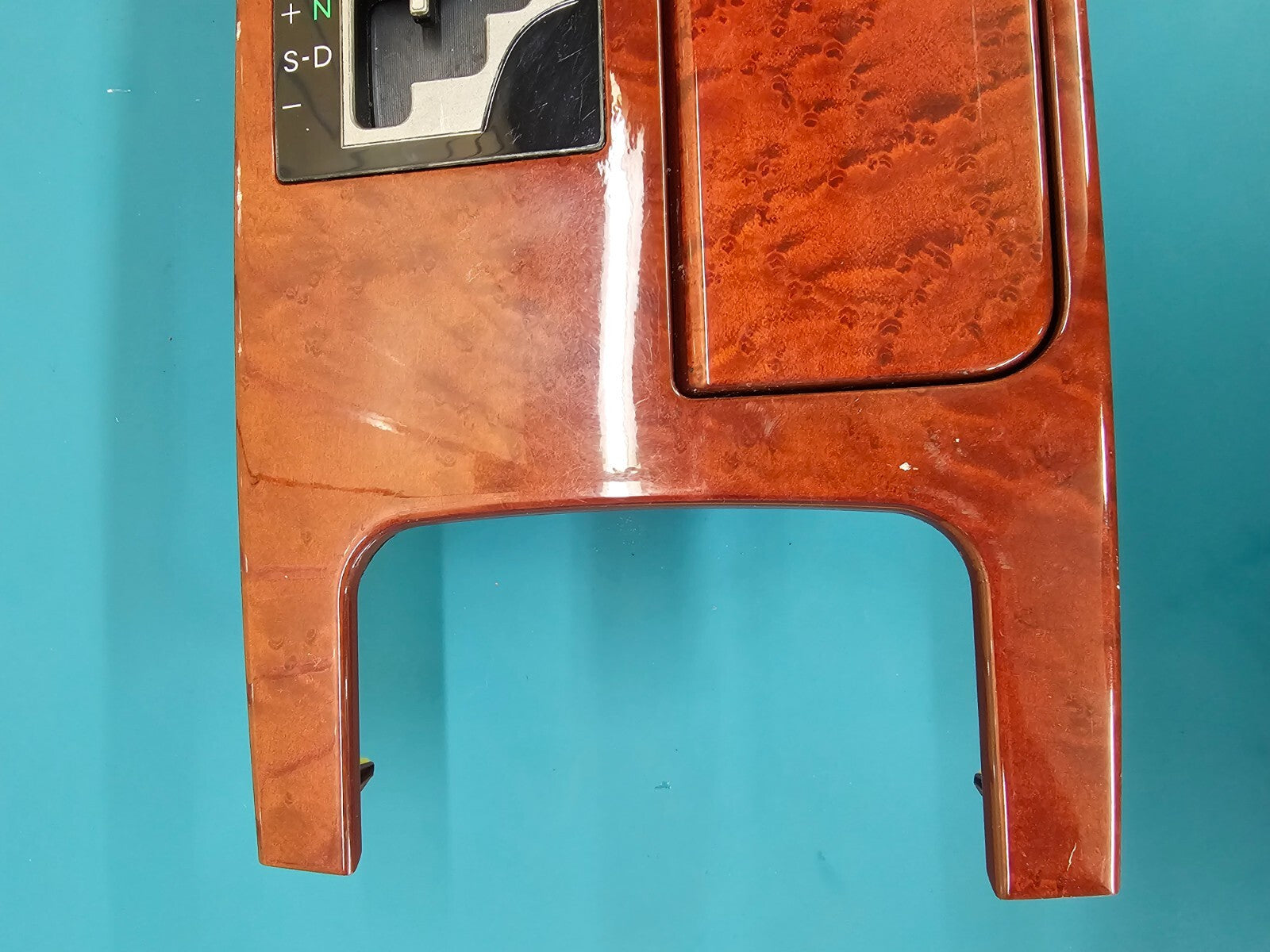 06-11 Lexus GS350 Center Console Shifter Bezel Cup Holder Panel Ashtray OEM WOOD
