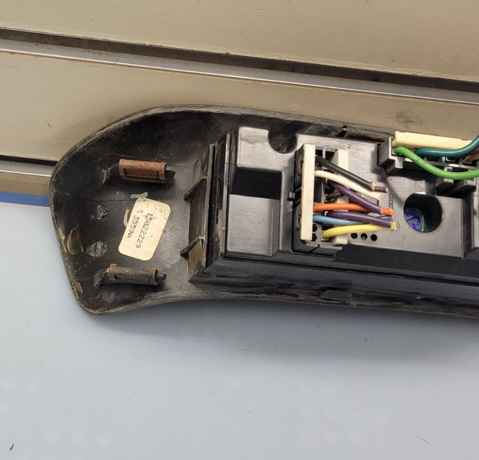 99-00 Cadillac Escalade Left Driver Window Switch Lock Control OEM woodgrain