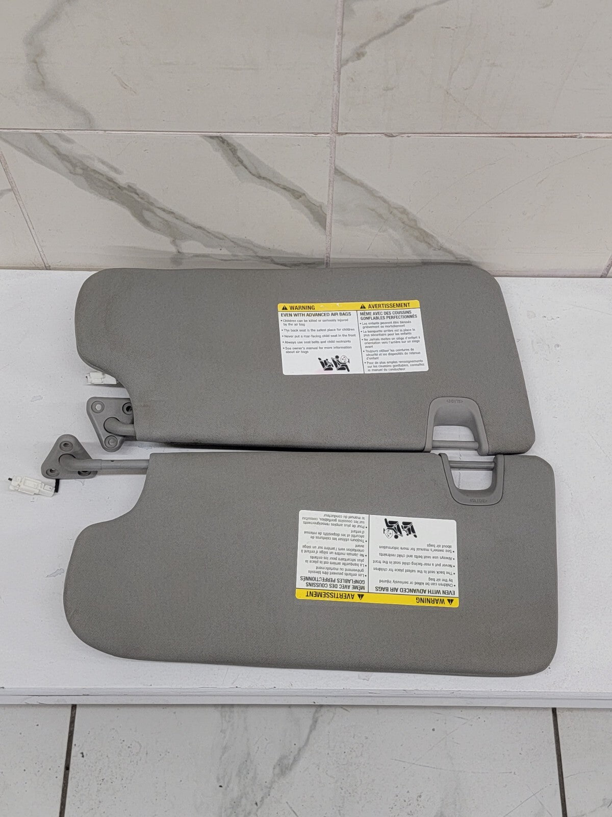 🔥2013-2018 Nissan Altima Sedan sun visor sunvisors SET  Gray