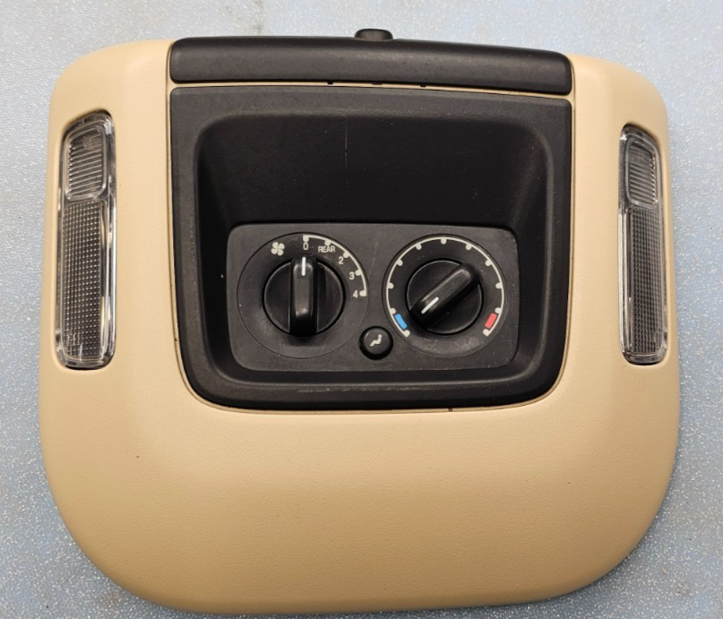 🔥03-06 EXPEDITION Overhead Console Display Dome Light Lamp Climate Control Tan
