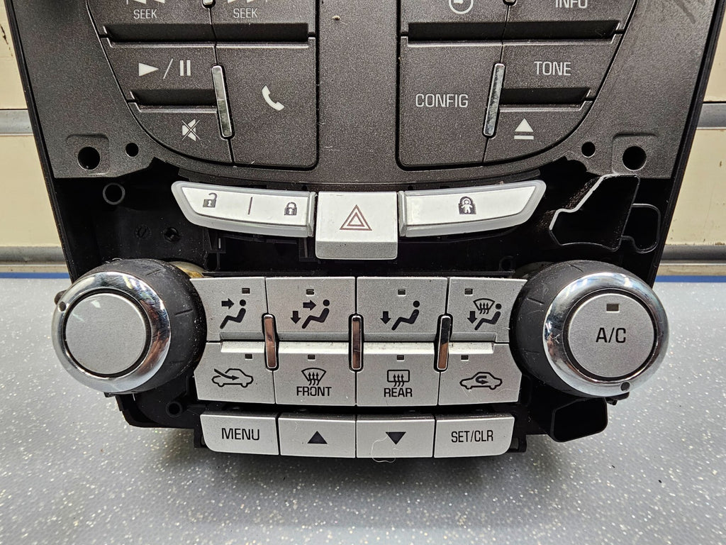 🔥12-15 Equinox Terrain Dash AM FM Radio Stereo Climate Control Trim Panel Bezel