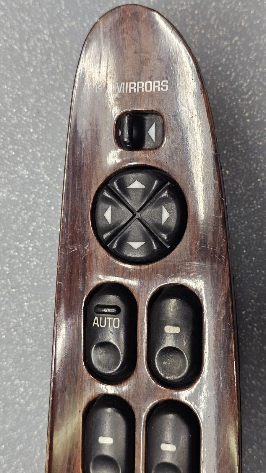 🔥97-05 Century Regal Left Driver aster Power Window Mirror Switch Assembly Wood