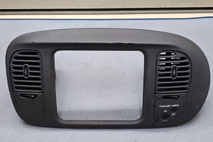 🔥97-03 Ford F150 Center Dash Radio Climate Trim Stereo BEZEL Panel DARK GRAY