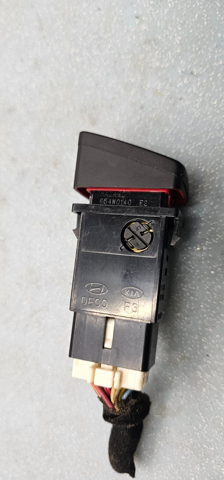 🔥06-08 SONATA Hazard Light Dash Flasher Warning Emergency Switch Button black