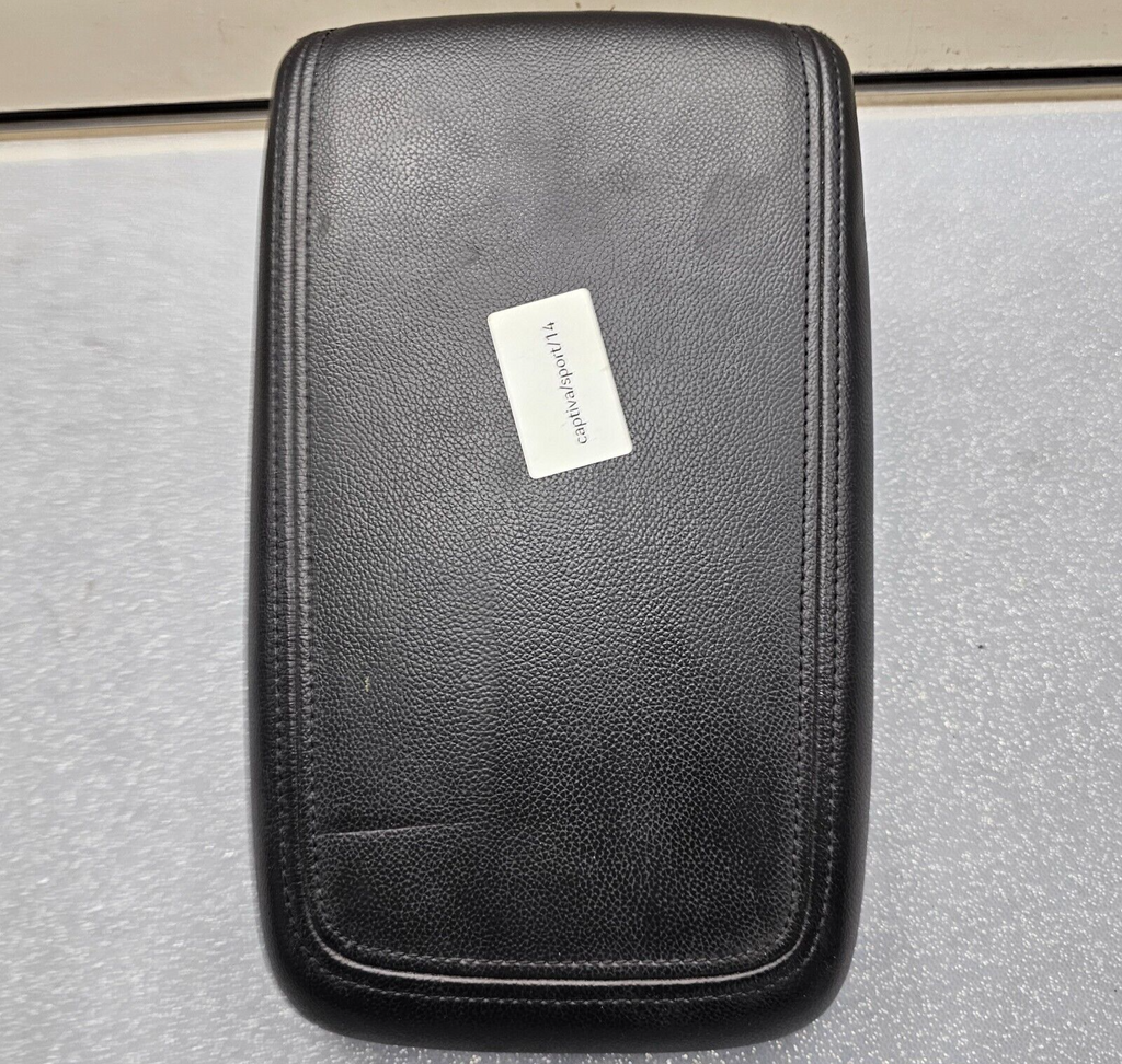 12-15 Chevy Captiva Sport Center Console Lid Armrest Leather Cover Top Pad Black