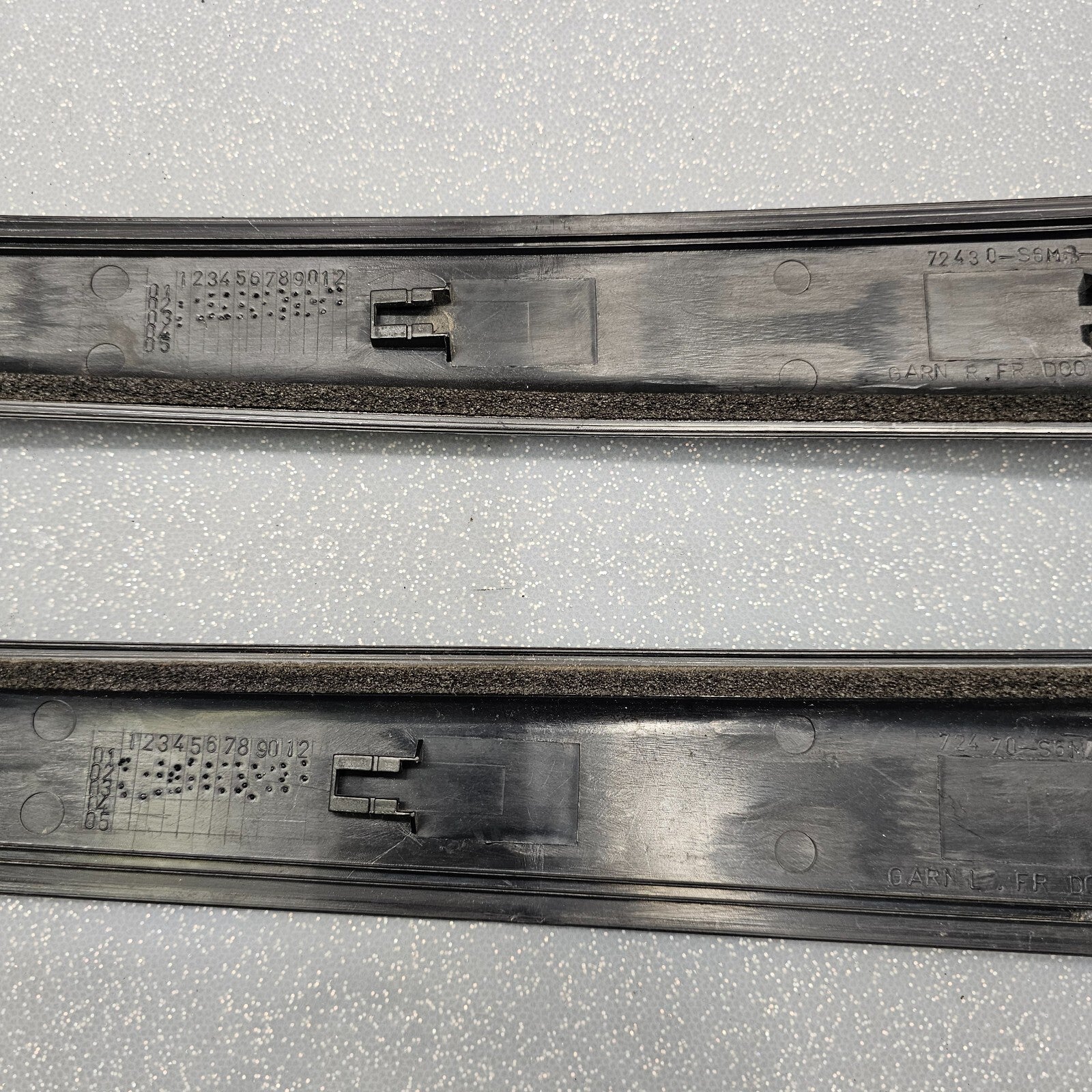 🔥02-06 ACURA RSX LEFT/RIGHT Door Sash B Pillar Garnish Trim Molding Integra OEM