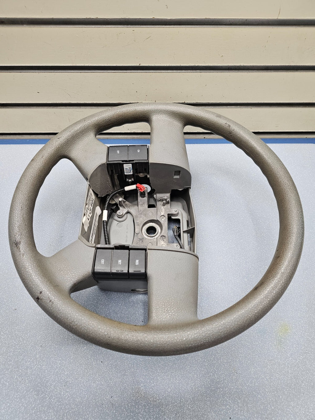 🔥04-08 Ford F-150 Leather Steering Wheel Cruise Control GRAY OEM