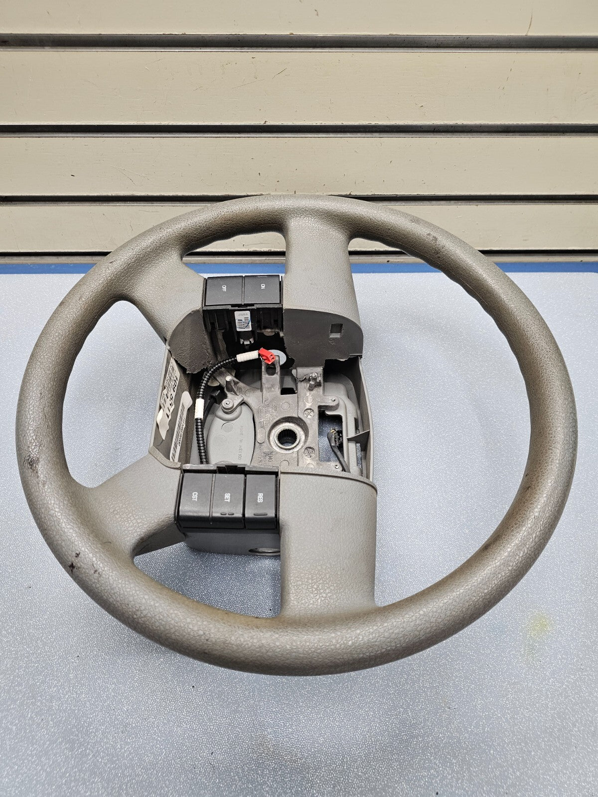 🔥04-08 Ford F-150 Leather Steering Wheel Cruise Control GRAY OEM