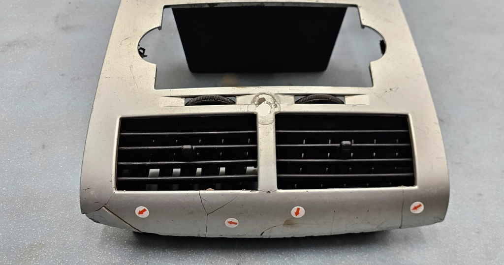 🔥07-09 Dodge CALIBER Dash Radio Center BEZEL Climate Dash Trim Vents SILVER B15
