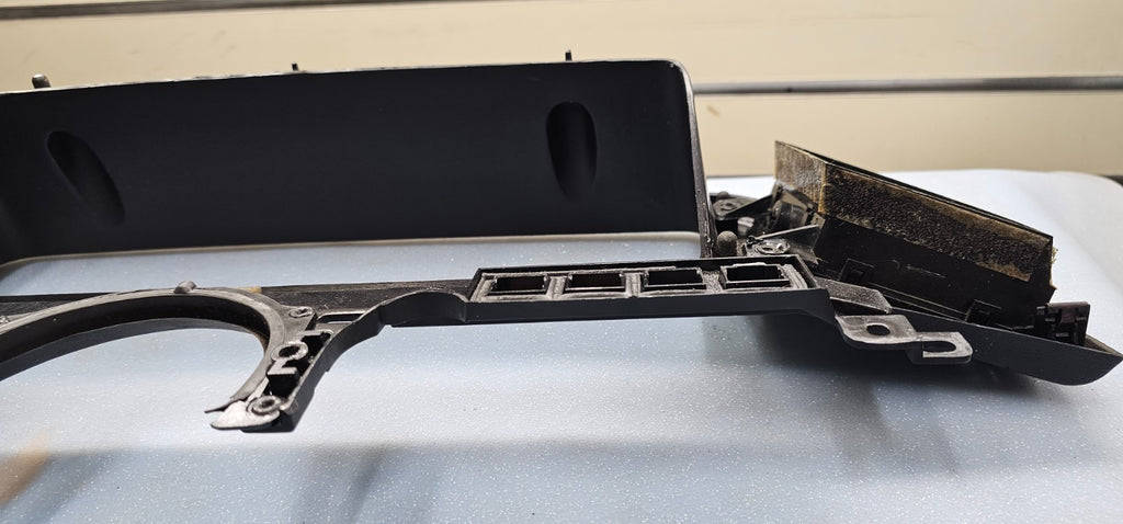 🔥1987-1991 FORD F150 F250 F350 Bronco Dash Trim Instrument Cluster Bezel BLACK